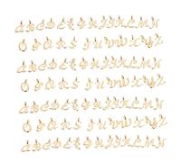 SOIMISS Lot De 104 Pendentifs Alphabet En Alliage Doré, Accessoires Diy Pour Fabrication De Bijoux, Breloques Lettres, Présent Créatif, Atelier Loisirs, Fête Des Amis, Décoration Personnalisée
