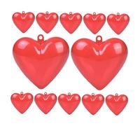 SOIMISS Lot de 12 Boîtes de Rangement Rouges de Cœur, Plastique Rigide, pour Bonbons et Bijoux, Boîte Décorative Saint-valentin pour Organisation et Fêtes Romantiques