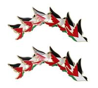 SOIMISS Lot de 12 Broches Émaillées Symbole de la Paix Mini-Drapeaux Palestiniens Insignes Drapeau Palestinien pour Veste Écharpe ou Paquet à Dos Accessoire Polyvalent et Symbole