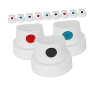 SOIMISS Lot de 12 Buses de Pulvérisation Précises pour Spray Peinture, Embouts Colorés Noir Bleu Rouge, pour Graffiti et Création Féminine, Séchage Rapide, Usage Portable, Adapté