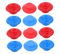 SOIMISS Lot de 12 Joints D'étanchéité Pivotants pour Bouteilles en Plastique Rouges et Bleus, Résistance Haute Fréquence, Compatibles Bouteilles Verre Jus Bière, Usage Quotidien et Remplacement