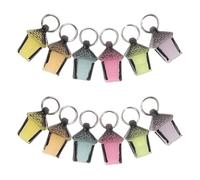 SOIMISS Lot de 12 Mini Lanternes Décoratives en Résine Phosphorescentes, Petites Lampes Multicolores pour Décoration Artisanale, Accessoires Créatifs et Ornements Lumineux pour Maison