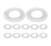 SOIMISS Lot de 12 Peignes à Cheveux Ajustables Transparents M Taille Moyenne, Peignes Pince Élastiques pour Femme, Fixation Anti-frisottis, Coiffage Invisible pour Sport et Travail