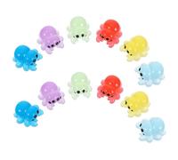 SOIMISS Lot de 12 Petites Figurines d'Araignées en Résine Phosphorescentes Décorations Halloween DIY Accessoires pour Micro-Paysage Décorations de Jardin et Maison Veilleuse