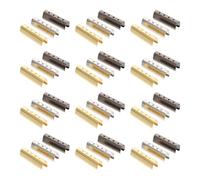 SOIMISS Lot de 150 Embouts de Lacets en Métal 4Mm X 20Mm Dorés Blancs et Noirs Accessoires de Réparation pour Lacets de Chaussures Embouts de Corde à Chapeau Robustes Sécurité