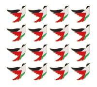 SOIMISS Lot de 16 Broches Paix en Alliage de Zinc Épingle de Costume Homme Insigne Drapeau Palestine Émaillé pour Vestes Chapeaux Cravates et Paquet - Accessoires pour Vêtements