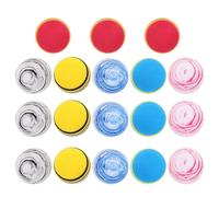 SOIMISS Lot de 18 Balles à Mâcher pour Chiens en EVA Coloré Silencieuses et Résistantes Diamètre 42 CM Jouets Interactifs pour Chiots et Chiens Adultes Stimulation Dentaire et Jeu