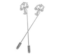 SOIMISS Lot de 2 Broches Balance en Alliage Argenté Épinglettes pour Costume Homme et Femme Symbole Justice Avocat Juge Accessoire Formel pour Veste et Chemise Présent Noël Fête des