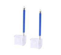 SOIMISS Lot de 2 Épuisettes Télescopiques pour Aquarium 17-52 CM Filets à Mailles Fines en Acier Inoxydable Filet à Crevettes Rétractable Bleu Petit pour Bassin et Étang D’Eau Douce