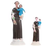 SOIMISS Lot De 2 Figurines De Saint Antoine, Statue Religieuse De l'enfant Jésus, Décoration De Bureau pour La Maison, Le Salon, La Table, Le Bureau, L'église