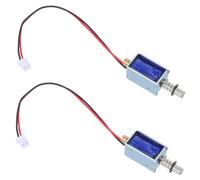 SOIMISS Lot De 2 Interrupteurs à Tirette Dc 12v 2a, Actionneur Solénoïde Télescopique Compact En Métal, Faible Consommation D'énergie, Pour Automatisation Industrielle Et Espaces Restreints