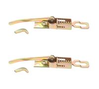 SOIMISS Lot de 2 Loquets de Porte à Ressort en Acier Robuste pour Remorque et Camion, Quincaillerie de Verrouillage à Bascule Fixe, Système de Verrou pour Sécuriser Portes de