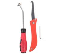 SOIMISS Lot de 2 Outils pour Joints de Carrelage, Grattoir à Coulis Poignée Ergonomique Outil de Retrait en Tungstène Petite Tête, Nettoyage Précis pour Carrelage la Couleur Aléatoire