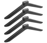 SOIMISS Lot de 2 Paires de Pieds de Remplacement pour Support TV 40 Pouces, Base Stable Noire avec Visserie, Pieds Antidérapants pour Meuble TV, Support de Table Compatible