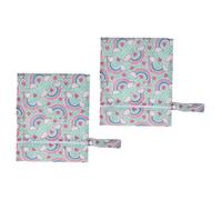 SOIMISS Lot de 2 Paquets Étanches pour Couches Bébé en Polyester, Organisateur Portable Suspendu, pour Usage Intérieur et Extérieur