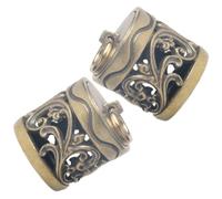 SOIMISS Lot de 2 Pendentifs en Cuivre de Petite Bouteille, Diffuseur D'arômes Soi-même, Pouvant Contenir Perles Parfumées, pour Présents et Création DIY