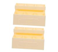 SOIMISS Lot De 2 Présentoirs À Fruits Miniatures en Plastique pour Maison De Poupée, Présentoir À Collations pour Accessoires D'épicerie, Décoration De Meubles De Maison De Poupée
