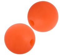 SOIMISS Lot de 2 Supports à Diapason en Silicone Orange, Base Ronde Antidérapante, Pièces de Rechange Universelles pour Diapasons, Accessoires Stables pour Sonothérapie, Yoga et
