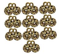SOIMISS Lot de 20 Breloques en Alliage à Boule Creuse Vintage pour Créations Bijoux Diy, pour Bracelets et Colliers, Couleur Bronze Ancien, Loisirs Créatifs, Présent Fête des Mères,