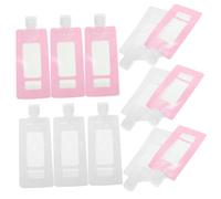 SOIMISS Lot de 20 Pochettes de Voyage pour Lotion 90ml en Pet et Pe, Design Robuste et Autoportant, pour Usage Extérieur et Voyage