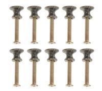 SOIMISS Lot de 20 Sets de Mini Boutons de Meuble Forme Champignon en Métal Finition Cuivre Antique, Poignées Décoratives pour Boîtes à Bijoux, Tiroirs et Coffrets, Accessoires