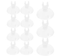 SOIMISS Lot de 20 Ventouses Transparentes en Plastique Clip, Fixation Facile pour Tube de 16 Mm sur Surface en Verre, Accessoires pour Aquarium Efficaces