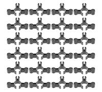 SOIMISS Lot de 24 Clips de Sécurité pour Bougies en Plastique Porte-Bouteilles à 3 Trous Support Compact pour Bougies Bougeoirs Miniatures Robustes pour Fêtes et Événements