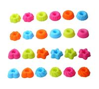 SOIMISS Lot de 24 set de Moules à Muffins en Silicone Réutilisables 6 Formes Variées Antiadhésifs et Flexibles pour Cuisson au Silicone Caissettes à Cupcakes Pâtisserie Maison et Fête