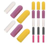 SOIMISS Lot de 25 Housses de Fermeture Éclair en Silicone Souple, 5 Tailles et 5 Couleurs, Protections Anti-rayures pour Lave-linge et Sèche-linge, du Bruit, Adaptées Linge