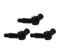 SOIMISS Lot de 3 Adaptateurs D'angle pour Balai à Franges Embout Fileté Américain, Accessoires pour Perches D'extension, Angles Flexibles Réglables pour Nettoyage Vitres et Gouttières,