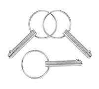 SOIMISS Lot de 3 Set de Goupilles de Fixation Rapides en Acier Inoxydable 63×38 MM pour Bimini de Bateau Accessoires Marins Sécurisés Anneau de Traction Fixation Robuste et Résistante