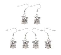 SOIMISS Lot de 3 Set de Paires de Boucles D’oreilles Batterie en Alliage, Pendentifs D’oreilles à Thème Musical pour Femmes, Accessoires D’oreilles Fantaisie, Bijoux Légers Fête et Usage