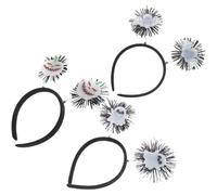 SOIMISS Lot de 3 set de Serrage-Têtes Lumineux Halloween Phosphorescents Accessoires pour Cheveux Chauve-Souris Citrouille et Fantôme Taille Unique Confortable Légers et Adaptés Cosplay