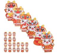 SOIMISS Lot De 30 Enveloppes Rouges Motif Dragon Pour Argent Fête Du Printemps Nouvel An 2024 Rouge 2024 Lunaire