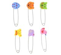 SOIMISS Lot de 30 Épingles de Sûreté en Acier Inoxydable à Tête Plastique Animale Broches pour Couches Bébé Sécurité Renforcée et Ajustable Accessoires Indispensables pour Change Bébé