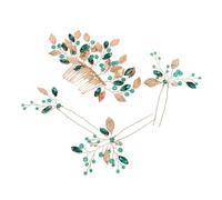 SOIMISS Lot de 4 Accessoires de Coiffure pour Mariée Chinoise en Forme de Fleur pour Mariage Coiffure Faite à La Main Pinces en Cristal pour Mariées Et Demoiselles D'honneur