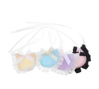 SOIMISS Lot de 4 Bavoirs Bandanas pour Petits Animaux - Mouchoirs Absorbants pour Perroquet Hamster Lapin Chaton et Chiot - Couleurs Noir Rose Violet Jaune et Bleu - Accessoires