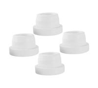 SOIMISS Lot de 4 Butoirs en Caoutchouc pour Échelle de Piscine Enterrée 19 Pouces Embouts de Protection pour Tubes Résistance à l'usure Compatibles Échelles Standard