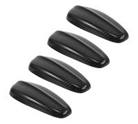 SOIMISS Lot de 4 Caches Antenne Aileron de Requin pour Voiture en Carbone, Diffuseur de Toit Autocollant, Accessoires Extérieurs Décoratifs Résistants et Compatibles Véhicules