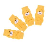 SOIMISS Lot De 4 Chaussettes pour Animaux De Compagnie Protège-Jambes pour Petits Chiens Protège- Protège-Genoux Protège- Protège-Orteils Tricotés Protège-Jambes pour