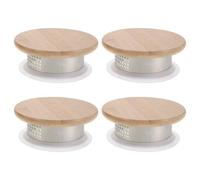 SOIMISS Lot de 4 Couvercles de Remplacement pour Carafe à Eau en Acier Inoxydable et Bambou Étanchéité Compatibles Pichet Cuisine Résistants à la Chaleur Froid Accessoire Solide pour