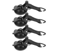 SOIMISS Lot de 4 Crochets à Ventouse Haute Résistance Triangulaires Ancrage Puissant pour Tente Compatible Verre et Métal pour Camping Auvent Voiture et Activités Extérieures