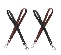 SOIMISS Lot de 4 Dragonnes en Cuir PU avec Anneaux Ronds pour Paquet à Main Porte-Clés et Portefeuille Bandoulière Fine à Attache Rapide Accessoires Polyvalents pour Usage Quotidien