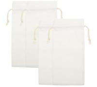 SOIMISS Lot de 4 Paquet à Vin en Lin avec Cordon de Serrage 16 X 355 CM Paquet Réutilisables pour Bouteilles pour Sublimation et Emballage Présent Lors de Fêtes et Célébrations