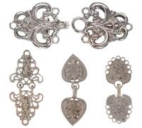 SOIMISS Lot de 4 Pinces à Col de Chemise Vintage en Alliage de Zinc pour Cardigans et Pulls, Clips Faciles à Fixer, Style Rétro Délicat pour Femmes en Cérémonie ou Concert