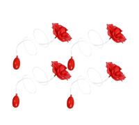 SOIMISS Lot de 4 Roses Rouges Réalistes à Jet d'eau Farce du Poisson D'avril pour Garçon et Filles et Adultes, Plastique Solide, pour Fêtes, Halloween et Célébrations Amusantes