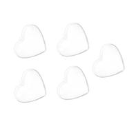 SOIMISS Lot de 5 Boules Cœur Transparentes 6,5x6,3x3,7 Cm en Plastique Rigide, Boîtes à Remplir pour Bonbons, Rangement Sucré pour Fêtes de Noël, Mariages et Anniversaires