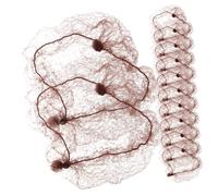 SOIMISS Lot De 50 Filets à Cheveux Élastiques Brun 30cm Pour Chignon Filet à Cheveux Pour Femmes Et Filles Usage Professionnel Ballet Médical Infirmière