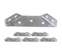 SOIMISS Lot de 6 Équerres d'Angle 90° en Acier 12 MM Supports Triangulaires pour Bois Connecteurs Robustes pour Meubles Fixation Murale Polyvalente et Support de Charge Moyenne