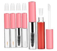 SOIMISS Lot de 6 Tubes de Mascara Vides Rechargeables avec Baguettes Contenants Cosmétiques pour Maquillage Flacons d'Eyeliner et Brillant à pour Voyage et Usage
